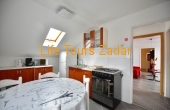kitchen with exit to the living room